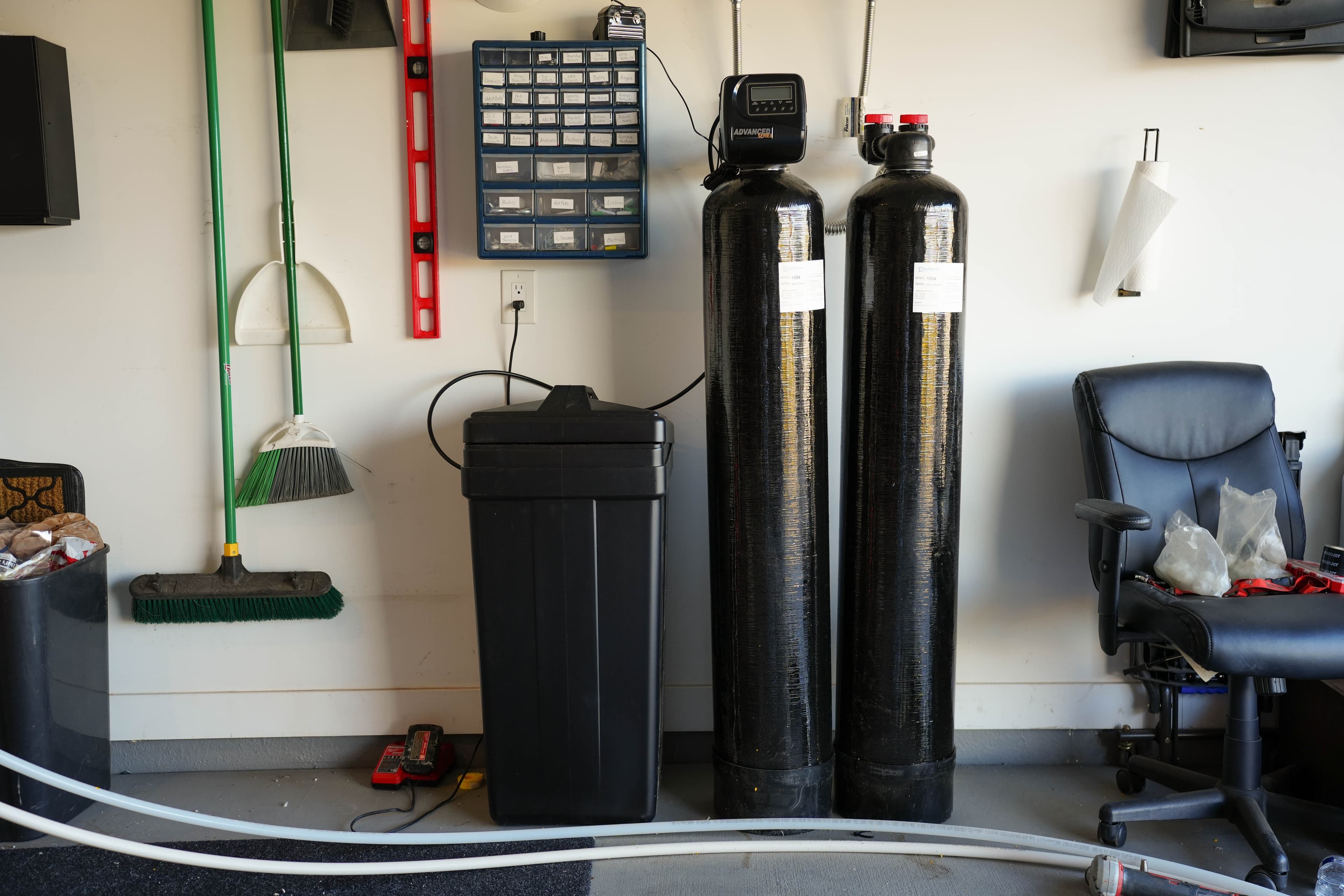 Call-Us Plumbing trucks at the Lone Cactus facility
